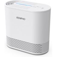 RENPHO Air Purifier for Home Bedroom Pets Hair, True HEPA Air Filter cleaner, Eliminate Dander Smoke Pollen Dust Airborne with 3-Stage Filtration System, Desktop, Table Top, Small