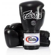 Fairtex Boxing gloves BGV5 - Super Sparring Gloves, BlackWhite Color. Size: 12 14 16 oz. Sparring gloves for Kick Boxing, Muay Thai, MMA