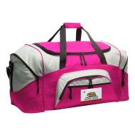 Broad Bay LARGE California Duffel Bag Ladies California Flag Suitcase Duffle - Gym Bag GIF