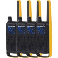 Motorola Talkabout T470 Two Way Radio 4-Pack Walkie Talkies Black/Yellow 22 Channels