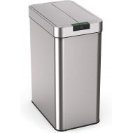 hOmeLabs 13 Gallon Automatic Trash Can for Kitchen - Stainless Steel Garbage Can with No Touch Motion Sensor Butterfly Lid and Infrared Technology
