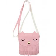 Leomoste leomoste Kids Cute Cat Tassel Bag Mini Crossbody Bag Girls Satchel Coin Pouse 0-5 Years Old Kids(Pink)