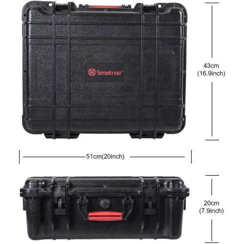  [아마존베스트]Smatree Professional Waterproof Carrying Case for DJI Mavic 2 Pro/Zoom, DJI Goggles and DJI Smart Controller (DJI Goggles/Drone and Accessories NOT Included)