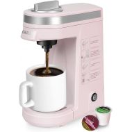 CHULUX Single Serve Coffee Maker,One Button Operation with Auto Shut-Off for Coffee and Tea with 5 to 12 Ounce,Pink