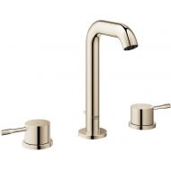 GROHE 20297BEA Essence 8″ Widespread Two-Handle Bathroom Faucet M-Size, Polished Nickel