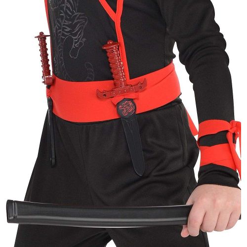  AMSCAN Shadow Ninja Halloween Costume for Boys, Medium, with Included Accessories