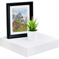 WELLAND 2 Thickness Mission Floating Wall Shelf,approx 24-inch Length, White