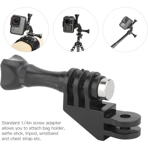  ASHATA 90 Degree Elbow Mount Adapter, 90 Degree Direction Adapter Elbow Arm Action Camera Mount with Screw, Compatible for Gopro Hero 8 7 6 5 9