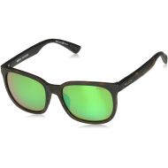 Revo RE 1050 Slater Polarized Wayfarer Sunglasses, Matte Black Blue Water, 55 mm