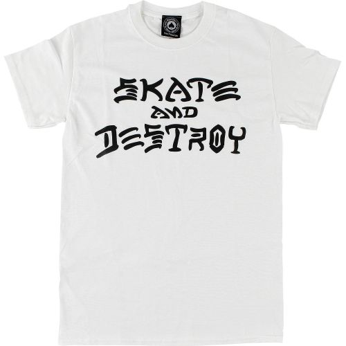  Thrasher Magazine Skate and Destroy White T-Shirt - Medium
