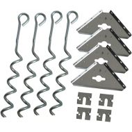 Arrow Shed AK600 Earth Anchor Kit, Steel-stainless