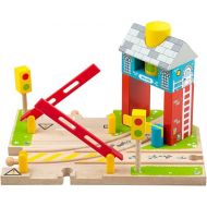 Bigjigs Rail Wooden Signal Box - Other Major Wood Rail Brands are Compatible