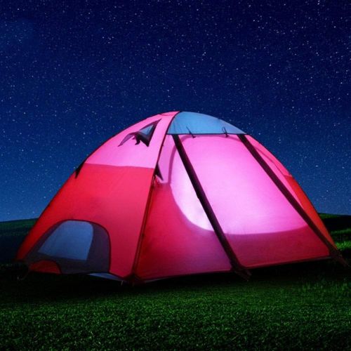  BYCDD Camping Tents, Waterproof and Windproof Outdoor Tents Hiking & Outdoor Music Festivals Double Layer Survival Tents,Blue