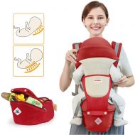 DIGGOLD Baby Carrier Soft Sling All Carry with Hip Seat 360 Positions Award-Winning Ergonomic Child and Newborn Seats (RED)