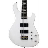 Sawtooth, 4-String Mod24 Series Satin White 24 Fret Electric Bass Guitar w Fishman Fluence Pickups and Padded Gig Bag, Right, (ST-JB24-SW-2)