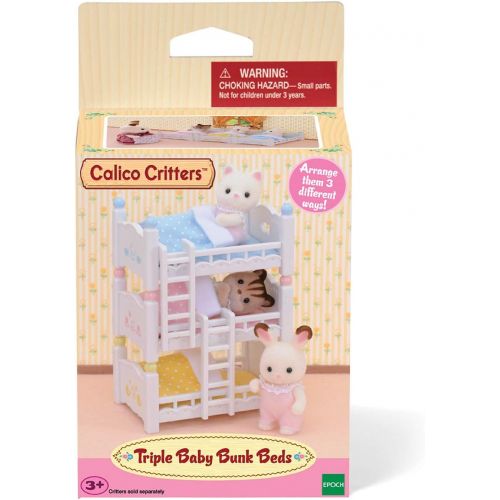  Visit the Calico Critters Store Calico Critters Triple Baby Bunk Beds