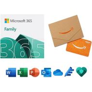 Microsoft 365 Family | 12-month Subscription with Auto-Renewal [PC/Mac Download] + $50 Amazon Gift Card