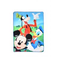 Disney Mickey Mouse and the Gang Donald Duck, Goofy, and Pluto Super Soft Plush Oversized Twin Size Sherpa Blanket