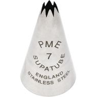 PME, Decorating Tip, 7 Seamless Stainless Steel Large Star Supatube