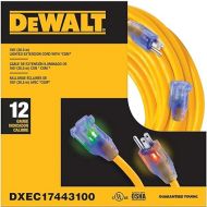 Dewalt 100' 12/3 Sjtw Lighted Ext Cord