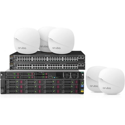  Hewlett Packard Enterprise HPE ProLiant DL20 Gen10 Solution Server with one Intel Xeon E-2134 Processor, 16 GB Memory, Four Small Form Factor Drive Bays and a 500W Power Supply