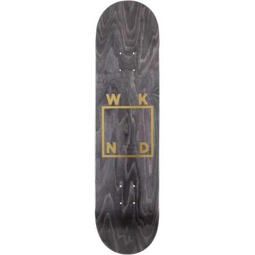  WKND Pro Skateboard Deck Gold Logo Black 8.0