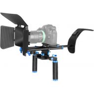 [아마존베스트]Neewer DSLR Movie Video Making Rig Set System Kit for Camcorder or DSLR Camera Such as Canon Nikon Sony Pentax Fujifilm Panasonic,Include:(1) Shoulder Mount+(1) 15mm Rail Rod Syste