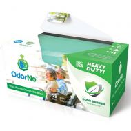 OdorNo Heavy Duty Disposal Bags, 2 Gallon, Case of 250 Bags (10 Box of 25 Bags)