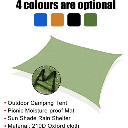  Xinxinchaoshi Camping Tarp Ultralight Sun Protection Garden Awning Canopy Sunshade Beach Sun Shelter Tarp Waterproof Oxford Cloth Tent Shade Outdoor Camping Hammock,4 Sizes, 4 Colors Canopy Tent