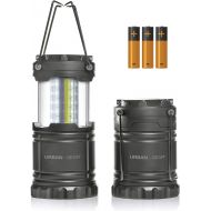Lewis N. Clark Portable Pop Up Indoor/Outdoor Camping Lantern + Waterproof Emergency Flashlight w/LED Lights (300 Lumens) for Backpacking, Hiking, Fishing & Outdoors (Batteries Included), Single