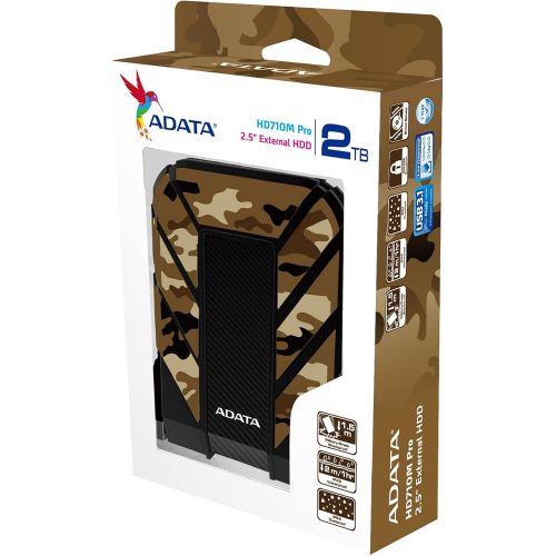  ADATA HD710M Pro 1TB USB 3.2 Rugged Waterproof/Dustproof/Shockproof External Hard Drive AHD710MP-1TU31-CC (Camouflage)
