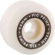 PIG Wheels Prime Urethane White Skateboard Wheels - 54mm 103a (Set of 4)