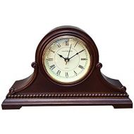 Vmarketingsite Mantel Clocks Wood Mantel Clock with Westminster Chime. This Solid Wood Decorative Chiming Mantel Clock is Battery Operated. Quiet, Shelf Mantel Clock Westminster Ch