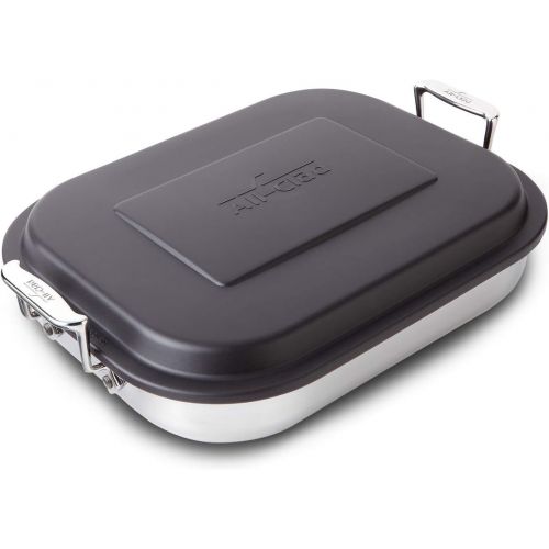  All-Clad E9019964 Stainless Steel Lasagna Pan Cookware, 15-Inches, Silver