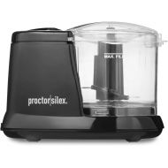 Proctor Silex Durable Mini Food Processor & Vegetable Chopper to Chop, Puree & Emulsify, 1.5 Cup, Black