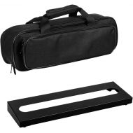 GOKKO Guitar Pedal Board Case 15.7 x 4.9 Inch Pedalboard with Carrying Bag (Small)