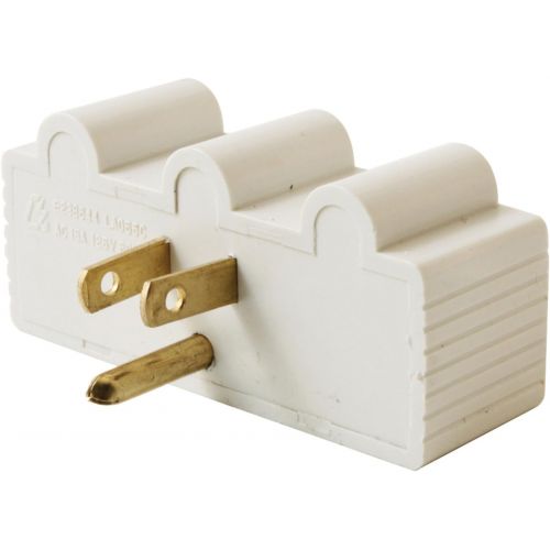  AXIS 45090 3-Outlet Grounded Wall Adapter, White