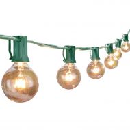 Brightown 100Ft G40 Globe String Lights with Bulbs-UL Listd Outdoor Market Lights for Indoor/Outdoor Commercial Decor,Green Wire