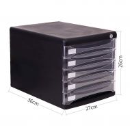 ZCCWJG File cabinets Plastic Chest of Drawers Desktop Locker Storage Box Filing Cabinet (Size : B)