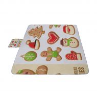 MBVFD Set of Cute Gingerbread Cookie Picnic Mat 57（144cm） x59 (150cm Picnic Blanket Beach Mat with Waterproof for Kids Picnic Beaches and Outdoor Folded Bag
