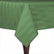ULTIMATE TEXTILE Ultimate Textile -19 Pack- Satin-Stripe 72 x 108-Inch Rectangular Tablecloth, Sage Light Green