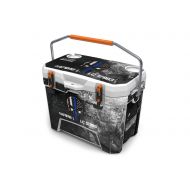 USATuff Wrap (Cooler Not Included) - Full Kit Fits Ozark Trail 26QT New Mold Only - Protective Custom Vinyl Decal - USA Ammo Skull Blue Line