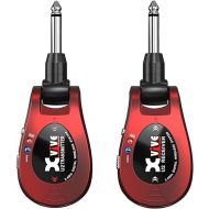 Xvive U2 Guitar Wireless System with Transmitter and Receiver for Electric Guitars, Bass, Violin (Red)