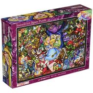 Tenyo 500 piece jigsaw puzzle stained art Alice in Wonderland story stained glass tightly series small pieces (25x36cm)