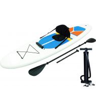 VeenShop 10 ft. Bestway White Cap Inflatable SUP Stand Up Paddle Board & Kayak 65069