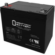 Mighty Max Battery ML75-12 12V 75Ah Battery for Scooter Wheelchair Golf Cart Electric DC Brand Product