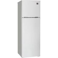 (해상운송)RCA RFR1085 10.0 cu. ft. Refrigerator/Freezer-Reversible Door-Frost Free-Transparent Crisper-Adjustable Glass Shelves-White, 10