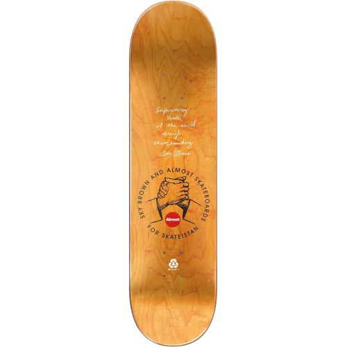  Almost Skateistan Sky Doodle Skateboard Deck R7 7.75 x 31.1