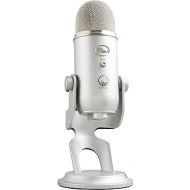 Logitech for Creators Blue Yeti USB Microphone for Gaming, Streaming, Podcasting, Twitch, YouTube, Discord, Recording for PC and Mac, 4 Polar Patterns, Studio Quality Sound, Plug & Play-Silver