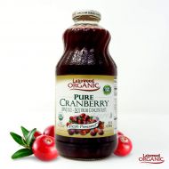 Lakewood Organic Pure Cranberry Juice, 32 Ounce Bottle (Fruit Juice Pack of 6)